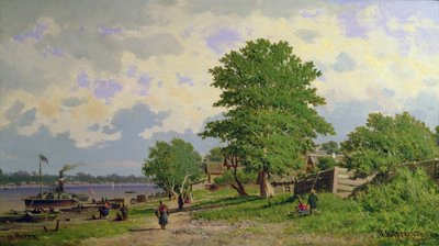 Vista del río Volga de Piotr Petrovitch Weretshchagin